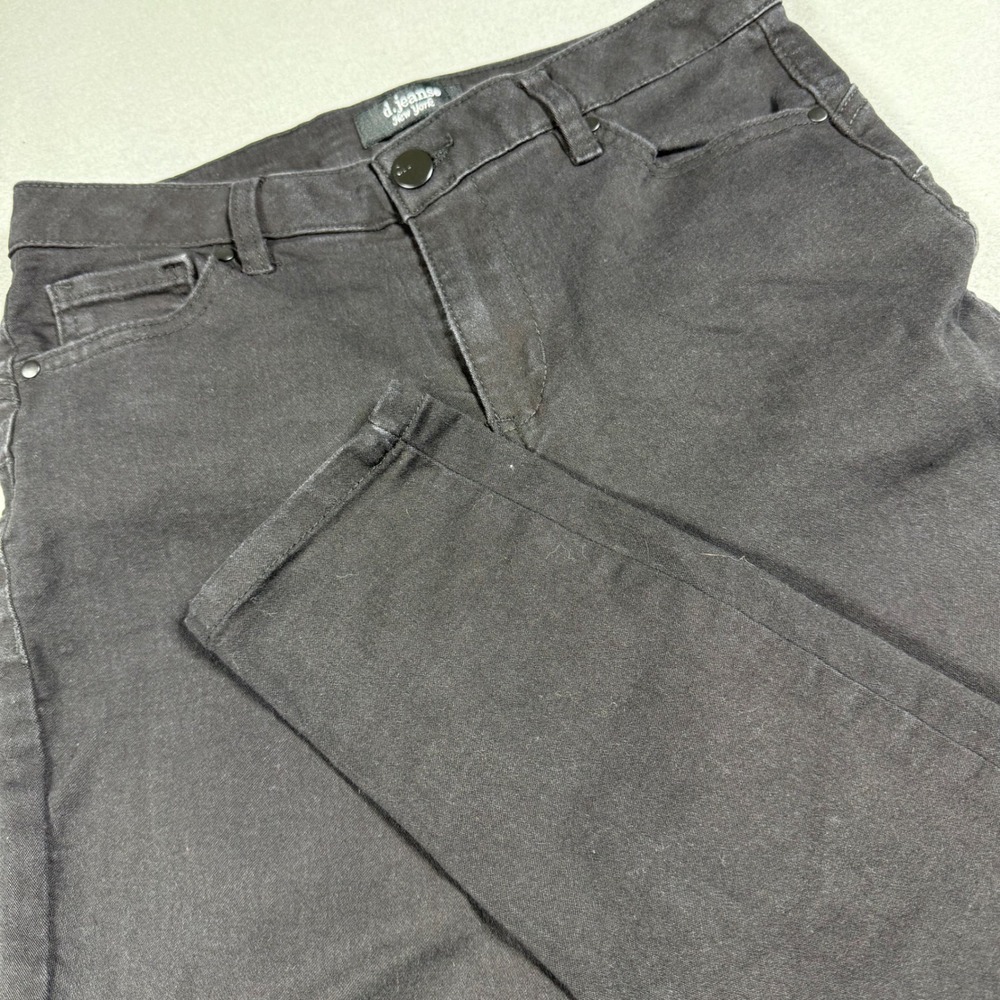 d.jeans New York Womens Skinny Jeans Black High Rise Stretch Denim Pants